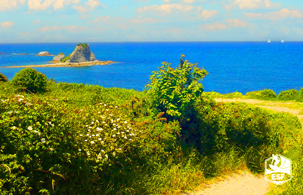 sentier littoral sur la cote basque balade sortie